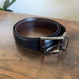 SwissGear Men’s Reversible Leather Belt Black Brown Dress Casual Adjust. Size 38